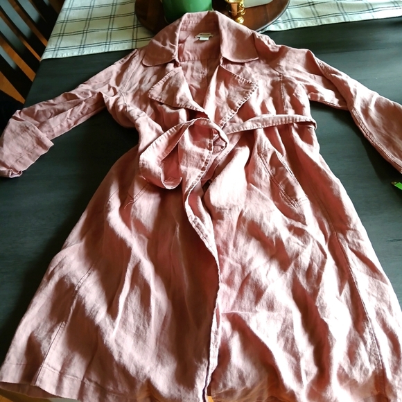 Cathrine Malandrino 100% Linen Wrap Dress Nwot Size M - Picture 1 of 5